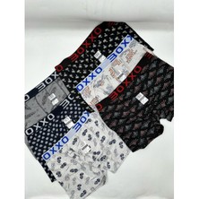 Boxxo Desenli Erkek Likralı Boxer