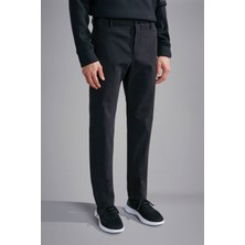 Paul & Shark Erkek Dar Kalıp Pamuklu Esnek Chino Siyah Pantolon 14314049-011