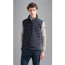 Paul & Shark Erkek Düz Model Kolsuz Fermuar Kapamalı Lacivert Yelek 14312642-013