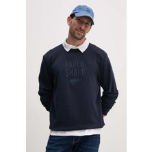 Paul & Shark Erkek Pamuklu Uzun Kol Dokuma Günlük Kullanım Lacivert Sweatshirt 14311890-050