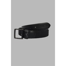 Paul & Shark Erkek Ayarlanabilir Logolu Günlük Kullanım Siyah Kemer 14316002-011