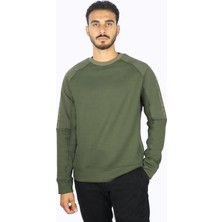 Paul & Shark Erkek Regular Fit Bisiklet Yaka Uzun Kol Pamuklu Yeşil Sweatshirt 14311807-036