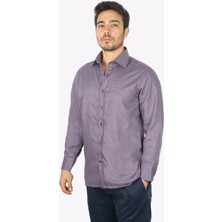 Paul & Shark Erkek Desenli Uzun Kollu Gömlek Yakalı Günlük Gece Mavisi Gömlek 14313155CF-104