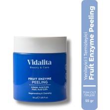 Vidalita Beauty & Care Fruit Enzym Peeling Yüz Temizleyici Toz – %0.6 Azelaik Asit & %0.6 Malik Asit