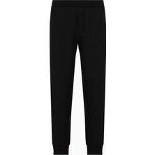 Emporio Armani Erkek Rahat Kesim Pamuklu Beli ve Paçası Lastikli Siyah Eşofman Altı 6D1PL7 1JOTZ-0999