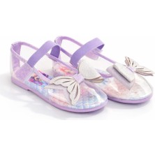 Minibonito Kız Çocuk Şeffaf Kelebek Aksesuarlı Babet