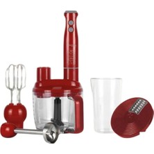 Allians Kırmızı 1500W Çok Fonksiyonlu Blender Seti, Güçlü ve Kullanışlı Tasarım