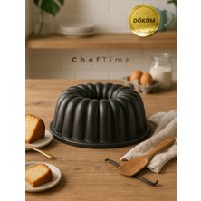 PremiumPort 25 cm Siyah Dilimli Kek Kalıbı, Pratik ve Şık Mutfak Gereci