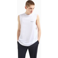 Armani Exchange Erkek Kısa Kol Ax Yazı Desen Pamuklu Bisiklet Yaka Beyaz T-Shirt 8NZH97 ZJ9AZ-1100