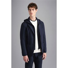 Paul & Shark Erkek Logo Detaylı Fermuarlı Günlük Kullanım Mavi Ceket 24412404-013