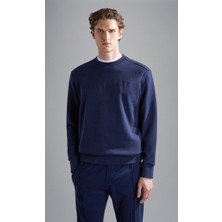 Paul & Shark Erkek Marka Logolu Uzun Kollu Rahat Lacivert Sweatshirt 14311842-050