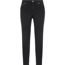 Versace Kadın Slim Fit Dar Paçalı Cepli Günlük Siyah Pantolon 78HAB5J0CDW00-909