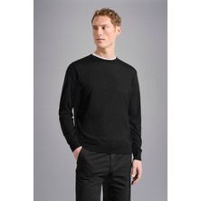 Paul & Shark Erkek Organik Pamuklu Uzun Kollu Siyah Sweatshirt C0P1047-011