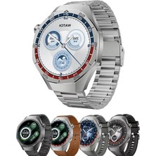 Yollayenilensin SK40 Akıllı Saat – 1.53” Yuvarlak IPS Ekran, Bt Çağrı, Nabız Ölçer, IP67, Silikon Deri ve Metal Kordonlu