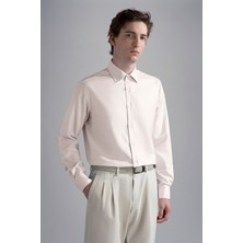 Paul & Shark Erkek Marka Logolu Düğmeli Gömlek Yaka Uzun Kollu Beyaz Gömlek 14313090CF-117