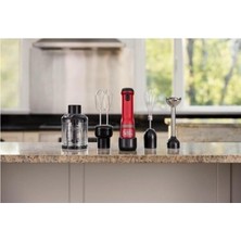 Allians Şarjlı 4 Parça Kitchen Wand El Blender Seti, Kolay Kullanım ve Temizlik