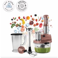 Allians 2500W Yüksek Güçlü 4 Kanatlı Cam Mutfak Robotu ve Blender