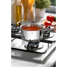 Teknotrust 14 cm Silver Çelik Sosluk, Şık ve Dayanıklı Tasarım