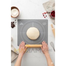 PremiumPort Geniş Silikon Hamur Açma Matı 45X65, Yapışmaz, Kullanışlı ve Dayanıklı