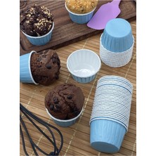 PremiumPort Pastel Renk Muffin Kek Kalıbı 25'li, 50X39 Cm, Şık ve Kullanışlı Set