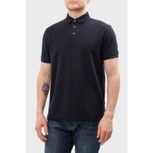 Emporio Armani Erkek Logolu Polo Yakalı Kısa Kollu Düğmeli Lacivert1 Polo Yaka T-Shirt 3D1FM4 1JCYZ-09R8