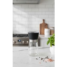 Öz-Home Tuz ve Karabiber Öğütücü Değirmen Cam Gövde Seramik Bıçak