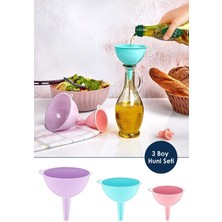 PremiumPort Pratik Servis 3 Boy Huni Seti, Sıvı, Yağ ve Süt Aktarım Huni Seti