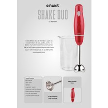 Allians Güçlü 1200W Paslanmaz Çelik El Blender Seti Hediye Kahvaltı Bıçağıyla