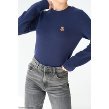 Butik Belvita Ayıcık Nakışlı Kazak