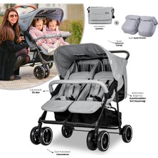 Lorelli Twin İkiz Bebek Arabası – Gri