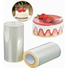 PremiumPort Yüksek Boy Şeffaf Pasta Yan Dekor Film Jelatin 11CM-25MT