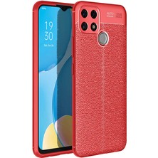 Oppo A15 Kılıf Sbt Niss Silikon Kapak-Kırmızı