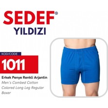 Sedef Yıldızı Erkek Penye Renkli Arjentin Mavi-Yeşil-Gri-Siyah