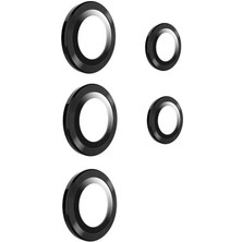 Galaxy S22 Ultra Uyumlu Sbt Kamera Lens Koruyucu-Siyah