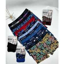 Kota 1015 Erkek Desenli Elastan Boxer