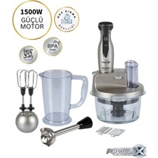 Allians Yüksek Güçlü Cam Hazneli Premium Blender Seti 1500 W, Mutfak Için Ideal