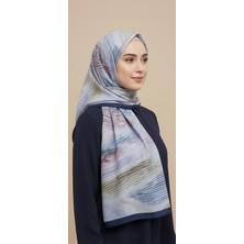 Pamuk Ipek Çizgi Desenli Şal