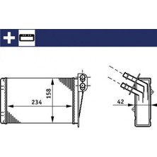 Behr Mllzngzr Kalorifer Radyatörü Clio Ii 00-Symbol Ii 08- (234X158X42)