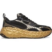EA7 Erkek Nefes Alabilen Üst Yüzeyli Hafif ve Rahat Taban Siyah-Altın Sneaker X8X238 XK431-M700