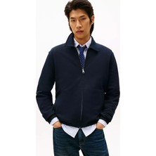Tommy Hilfiger Erkek Regular Fit Dik Yaka Pamuklu Uzun Kollu Fermuarlı Lacivert Ceket MW0MW41767-DW5