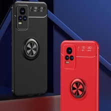 Vivo V21E Kılıf Sbt Ravel Silikon Kapak-Siyah-Rose Gold