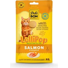 Delibon Somonlu Lolipop Kedi Ödül Maması 6lı