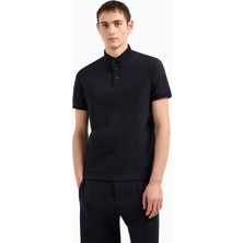 Emporio Armani Erkek Marka Logo Detaylı Regular Fit Kısa Kollu Lacivert Polo Yaka T-Shirt EM001295 AF10762-FB257
