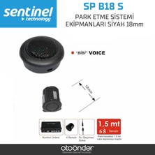Sentinel Park Etme Sistemi Ekipmanları 18MM Siyah Sp B18 S