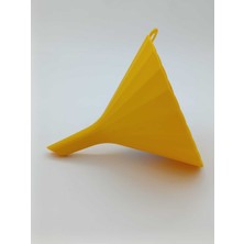 PremiumPort Yüksek Kaliteli Sarı 13 cm Plastik Huni, Pratik ve Dayanıklı Tasarım