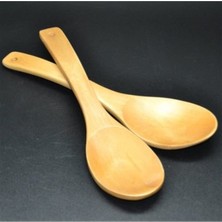 PremiumPort Doğal Ahşap Kaşık Seti - 2 Parça, Şık ve Dayanıklı Mutfağınız Için