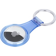 ​zore Airtag 07 Uyumlu Silikon Anahtarlık-Mavi