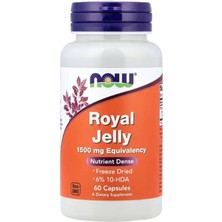 Now Foods Royal Jelly (Özelsporcugıdaların'dan !!) 1500MG, 60 Capsul.abd.
