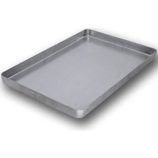 PremiumPort Alüminyum Baklava ve Tatlı Tepsisi 30X40X4 Cm, Hafif ve Şık Tasarım