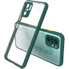 Xiaomi Redmi Note 10 Kılıf ​​sbt Kaff Kapak-Koyu Yeşil